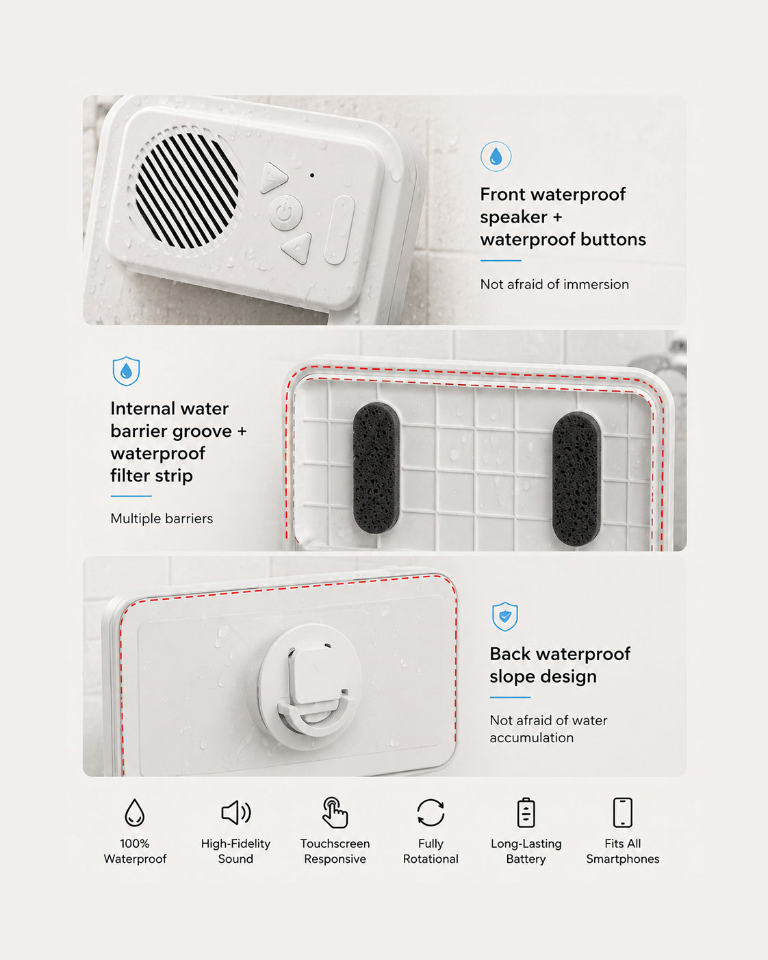 SHOWVO™ Shower Speaker Case